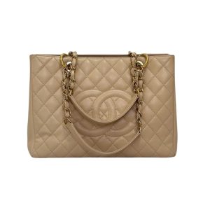  Bolsa Chanel Shopper Caviar Bege