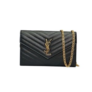 Bolsa Saint Laurent Envelope Chain Wallet