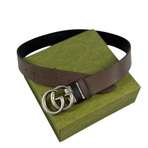 Cinto Gucci dupla face fivela Double G