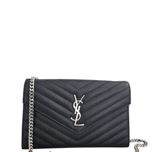 Bolsa Saint Laurent Envelope Chain Wallet